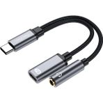 VegGieg Type-C 3.5mm Kulaklık Type-C Şarj Dönüştürücü Adaptör - Standart