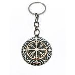 Vegvisir Viking Pusulası Temalı Metal Anahtarlık - İskandinav Mitolojisi Özel Tasarım