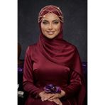 Veille Gold Kristal Taşlı Zincirli Alınlık Gelin Tacı Beyaz İncili Hijab Crown Nişan Kına,Kristal Zincirli Hijab Taçı,Özel Gün Saç Aksesuarı