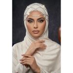 Veille Gümüş Kristal Taşlı Zincirli Alınlık Gelin Tacı Beyaz İncili Hijab Crown Nişan Kına,Kristal Zincirli Hijab Taçı,Özel Gün Saç Aksesuarı,esettür Kafa Aksesuarı Taşlı Türban Süsü Kristal Baş Zinciri
