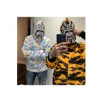 veira Sarı Bape Tiger Bape Kapüşonlu Hırka 3 iplik Şardonlu Oversize Kalıp