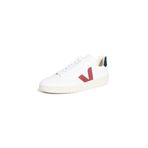 Veja Erkek V-12 Deri Spor Ayakkabı, Ekstra Beyaz/Marsala/Nautico, 9