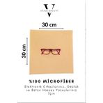Veka Concept Büyük Boy Mikrofiber Atölye Bezi Gözlük Temizleme Mendili 30*30 cm - Hardal