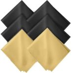 Veka Concept Microfiber Gözlük ve Ekran Temizleme Bezi Siyah ve Sarı Renk 6 Adet Yumuşak Dokulu