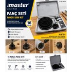 Veka First Master 16 Parça Panç Seti Ahşap Delme Testere Seti 19-127 mm