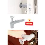Vekorr 1 Adet Silikon Kapı Kolu Koruyucu Stoper Gri Kapı Arkası Duvar Koruyucu Gürültü Emici Koruma Tampon