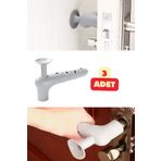 Vekorr 3 Adet Silikon Kapı Kolu Koruyucu Stoper Gri Kapı Arkası Duvar Koruyucu Gürültü Emici Koruma Tampon