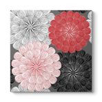 Vektörel Gerbera Çiçeği Tablosu 70 x 70