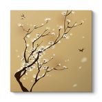 Vektörel Japon Ağacı Tablosu 100 x 100
