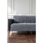 VELANORA HOME Antrasit Koltuk Örtüsü 175x215 cm Çekyat Örtüsü Premium Şönil Jakar Kumaş Kaydırmaz, Yıkanabilir**