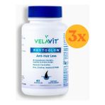 Velavit Phytoglow Anti-Hair Loss - Keratin İçeren Saç Vitamini - 60 Kapsül - 3 Adet (Toplam 180 Kapsül)