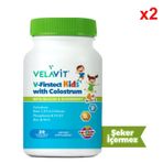 Velavit V-Firstect Kids with Colostrum Beta Glucan 2x30 Çiğneme Tableti