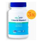 Velavit V-Iron Vitamin C 3x30 Tablet
