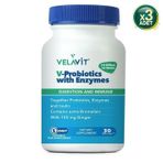 Velavit V-Probiotics with Enzymes 3x30 Kapsül