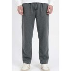 Veleno Erkek Füme Baggy Bol Paça Bel Lastikli Pike Pantolon - XL