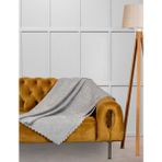 Velerde Home Jakar Şönil Kaymaz Koltuk Örtüsü Şalı Standart En 175CM x Boy 215CM Kolları Gri - 175 x 215 cm