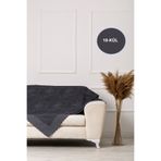 VELERDE HOME Vessel Kül Çift Taraflı Çekyat Koltuk Örtüsü Şalı