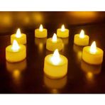 Veliday 8 Adet LED Mum Tealight Sarı Işık Pilli ( Piller Dahil )