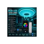 VELKAR Akıllı RGB Led Tavan Lamba Bluetooth Hoparlörlü Smart Life Uyumlu 60W