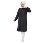 VELLICHOR Baskı Detaylı Tunik- Açık Mavi Antrasit-227 44