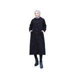 VELLICHOR Denim Kapşonlu Kap- Denim Pardesü/KAHVERENGİ Siyah-1388 48