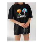 VELLOCE Unisex Rahat Kesim Gumball Karakter Oversize T-shirt