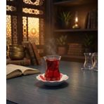 Velmor Candle Tavşan Kanı Çay Severlere Özel Dekoratif Jel Mum - Kırmızı