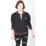 Velmora Fashion Velmora Premium Kadın Tam Fermuarlı Triko Hırka - Lacivert