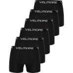 Velmore 6’lı Kutu Premium Erkek Boxer | Likralı ve Pamuklu Iç Giyim - XL - Siyah