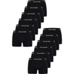 Velmore Erkek Boxer 12’li Kutu – Nefes Alan Pamuk Kumaş – Sıkmayan Esnek Bel Lastikli (S–5xl) - Siyah