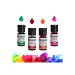 velomy Yeşil Bordo Turuncu Pembe Su Bazlı Sıvı Gıda Boyası 10 gr - 4 Adet No: 1