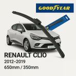 Velonova Good Year 2’Li Set Muz Tipi Silecek Takımı Renault Clio 2012-2019 Ön Cam Sileceği 650Mm-350Mm