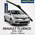 Velonova Good Year 2’Li Set Muz Tipi Silecek Takımı Renault Fluence 2010-2022 Ön Cam Sileceği 600Mm-400Mm