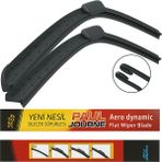 Velonova Renault Megane-2 2006-2009 2'li Ön Cam Sileceği Sağ Sol Silecek Takımı Muz Silecek - Siyah
