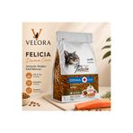 VELORA GRUP Felicia Derma Care Somonlu Yetişkin Kedi Maması 1 Kg - Deri ve Tüy Sağlığı Destekleyici, Hypoallergenic