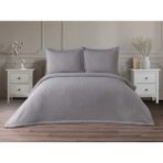 Velora Home Vesta Çift Kişilik Yatak Örtüsü - Açık Gri - 230 x 240 cm