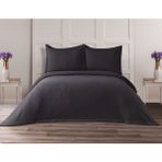 Velora Home Vesta Çift Kişilik Yatak Örtüsü - Koyu Gri - 230 x 240 cm
