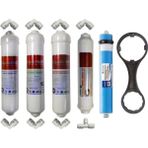 Veluda Su Arıtma Sistemleri Kapalı Kasa Su Arıtma Cihazı Inline Filtre Takımı 5'li Set ve Bağlantı Dirsekleri