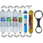 Veluda Su Arıtma Sistemleri Kapalı Kasa Su Arıtma Cihazı Puretech Muadili Inline Filtre Takımı 6'lı Set ve Bağlantı Dirsekleri