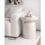 Velura Fargo Mantar Yan Sehpa - Kırık Beyaz