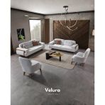 Velura Home Alyans 3+3+1+1 Koltuk Takımı ve Oturma Grubu Ceviz