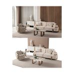 Velura Home Aras 3+1 Koltuk Takımı ve Oturma Grubu Krem