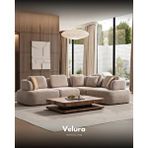 Velura Home Balance Modüler Köşe Takımı ve 4 Modül Bej