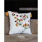 Velura Home Dekoratif Kırlent ve Pinterest Kırlent ve Keten Kumaş - Nakış İşleme ve A127 Çok Renkli