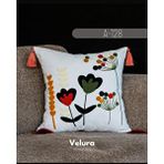 Velura Home Dekoratif Kırlent ve Pinterest Kırlent ve Keten Kumaş - Nakış İşleme ve A128 Çok Renkli
