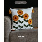 Velura Home Dekoratif Kırlent ve Pinterest Kırlent ve Keten Kumaş - Nakış İşleme ve A144 Çok Renkli