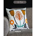 Velura Home Dekoratif Kırlent ve Pinterest Kırlent ve Keten Kumaş - Nakış İşleme ve A154 Çok Renkli