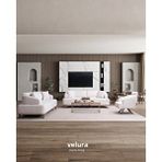 Velura Home Efar 3+3+1+1 Koltuk Takımı ve Oturma Grubu Beyaz