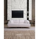 Velura Home Efar 3+3+3 Koltuk Takımı ve Oturma Grubu Beyaz