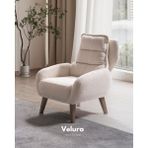 Velura Home & Living Alya Berjer & Tekli Koltuk - Krem